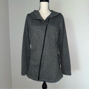 Columbia Women’s fitted Grey Arhletic Zip up‎ hoodie jacket size Large Fall